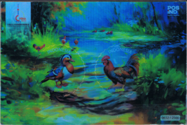 INDONESIË 2024 VOGELS EEND KIP STAMP EXPO SHANGHAI