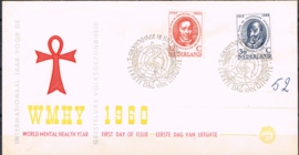 NEDERLAND 1960 FDC E44 OPEN KLEP LEES