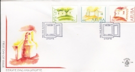 ARUBA 2003 FDC E 104 LEMEN HUISJES