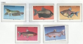 REP. SURINAME 1980 ZBL SERIE 216 VISSEN FISHES