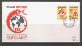 REP. SURINAME ZBL FDC E127 RODE KRUIS