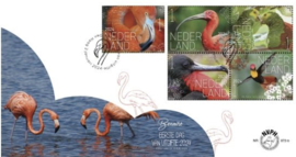 NEDERLAND NVPH FDC E 872 A/B VOGELS BONAIRE