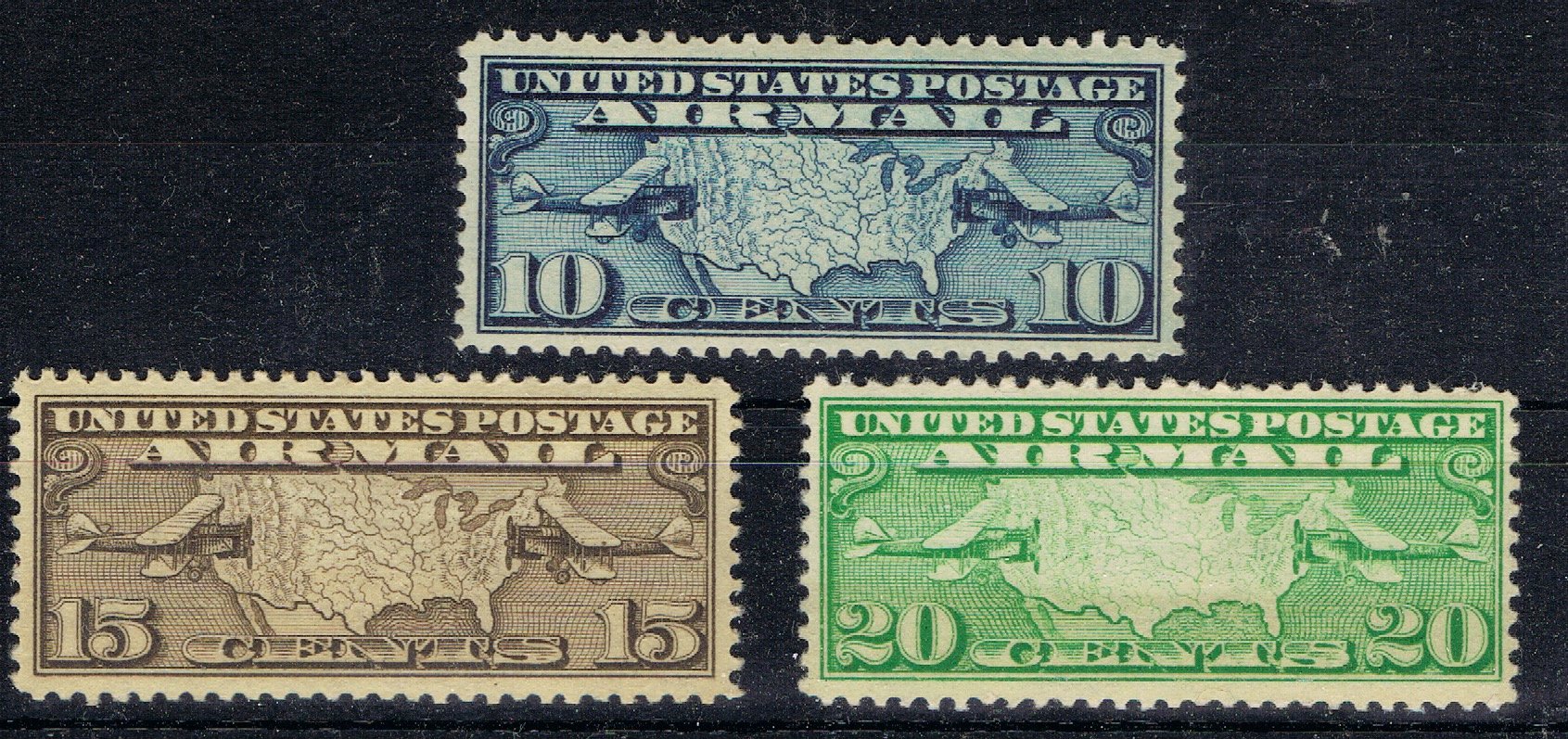USA 1926 LUCHTPOST MCHL 300-302 POSTFRIS ++ D(B) 201