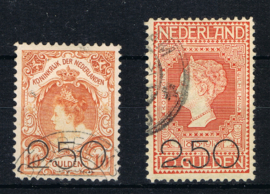 NEDERLAND 1920 NVPH 104-105 GESTEMPELD ++ Q 328