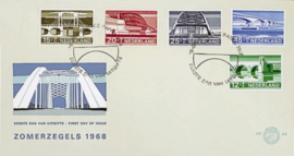 NEDERLAND 1968 FDC E89 OPEN KLEP ++ VOORBEELD SCAN