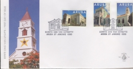 ARUBA 1995 FDC E 055 MONUMENTEN