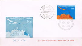 ANTILLEN 1964 FDC E 32a OPEN Lees