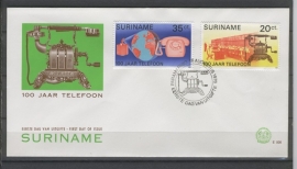 REP. SURINAME ZBL FDC E006 TELEFOON TELEPHONE