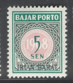 IRIAN BARAT PORT ZBL 8 POSTFRIS