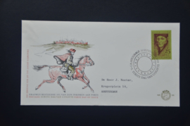 NEDERLAND 1969 FDC 99 GETYPT OPEN KLEP ++ VOORBEELD SCAN