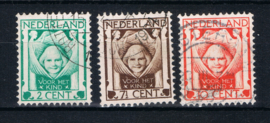 NEDERLAND 1924 NVPH 141-43 GESTEMPELD ++ L 542-2