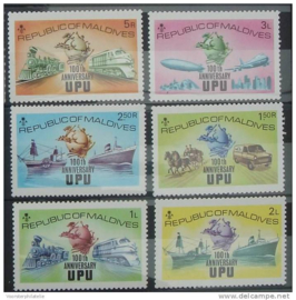 MALEDIVEN 1974  MCHL 514-519 UPU  ++ F 318