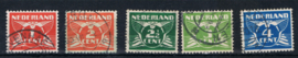 NEDERLAND 1924 NVPH 144-48 GESTEMPELD ++ L 543-2
