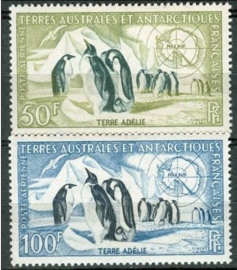 ANTARCTICA FRANS TAAF 1956 PINGUINS ++ F 304