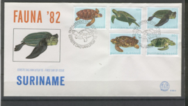 REP. SURINAME ZBL FDC E058A SCHILDPADDEN