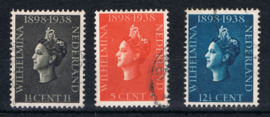 NEDERLAND 1938 NVPH 310-312 GEBRUIKT ++ (S) LEES