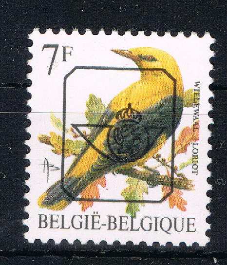 VOGELS Type " Buzin " Voorafgestempeld. Gom P6a (OBP)