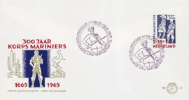 NEDERLAND 1965 FDC E77 OPEN KLEP ++ VOORBEELD SCAN