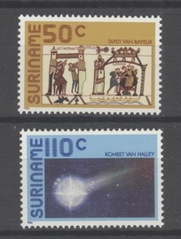 REP. SURINAME 1986 ZBL SERIE 494 HALLEY KOMEET COMET