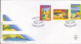 ARUBA 2002 FDC E 103 KINDERZEGELS