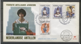 ANTILLEN 1966 FDC E044 KINDERZEGELS