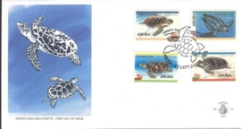 ARUBA 1995 FDC E 059 SCHILDPADDEN