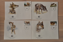 260 + FDC WWF WNF WERELD NATUUR FONDS ++ POLEN WOLF WULF