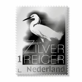 NEDERLAND ZILVERREIGER ZILVEREN ZEGEL LIMITED EDITION