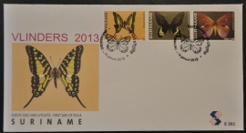 REP. SURINAME ZBL FDC E 361 VLINDERS