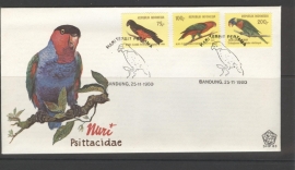 INDONESIË 1980 FDC 83 VOGELS