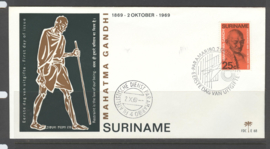 SURINAME  NVPH FDC E 68 GANDHI