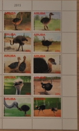 ARUBA 2015 NVPH 826-835 STRUISVOGELS