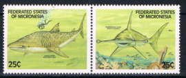 MICRONESIË WALVIS EN HAMER HAAI POSTFRIS ++ F 292