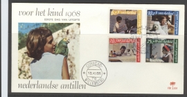 ANTILLEN 1968 FDC E051 KINDERZEGELS