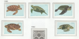 REP. SURINAME 1982 ZBL SERIE 283 SCHILDPAD TURTTLE