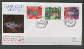 REP. SURINAME ZBL FDC E024B VISSEN FISHES