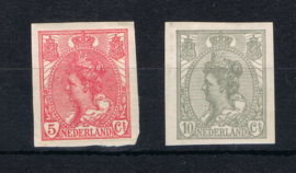 NEDERLAND 1923 NVPH 82-83 ONGEBRUIKT ++G 460