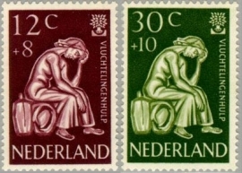 NEDERLAND 1960 NVPH SERIE 736 VLUCHTELINGEN