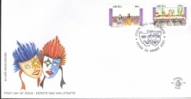 ARUBA 2001 FDC E 093 TONEEL