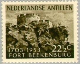 ANTILLEN 1953 NVPH SERIE 245 FORT BEEKENBURG