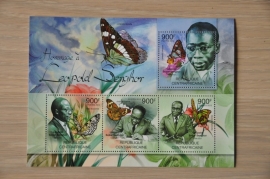 CENTRAFRICAINE VLINDERS BUTTERFLIES PAPILLONS ++ M1-76