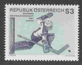 OOSTENRIJK 1967 ANK 1265 IJSHOCKEY