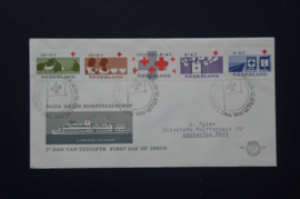 NEDERLAND 1963 FDC E58 GETYPT OPEN KLEP ++ VOORBEELD SCAN