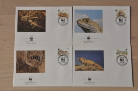 221 ++ FDC WWF WNF WERELD NATUUR FONDS ++ TUATARA HAGEDIS REPTIEL