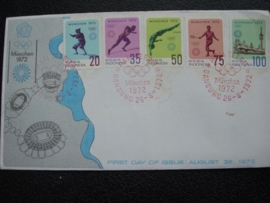 1972 FDC ZBL 720-24 OLYMPISCHE SPELEN