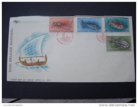 1963 FDC ZBL 391-94 VISSEN