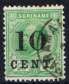 SURINAME 1898 NVPH 31 GEBRUIKT ++ Q 332