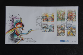 ARUBA 2018 FDC E 234 GROETJES