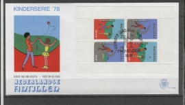 ANTILLEN 1978 FDC E116A KINDERZEGELS