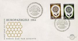 NEDERLAND 1964 FDC E67 OPEN KLEP ++ VOORBEELD SCAN